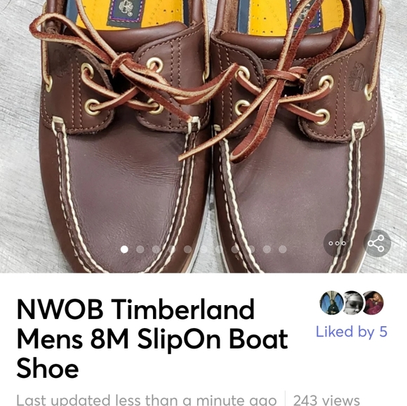 ?️ NWOB Timberland Mens 8M SlipOn Boat Shoe main image 7